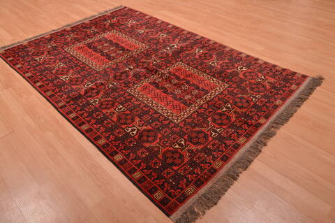 Baluch Red Hand Knotted 50 X 710  Area Rug 100-109121 Image 3