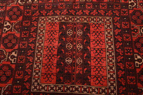 Baluch Red Hand Knotted 50 X 710  Area Rug 100-109121 Image 9