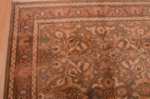 Hereke Green Hand Knotted 64 X 710  Area Rug 100-109122 Image 10