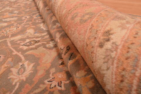 Hereke Green Hand Knotted 64 X 710  Area Rug 100-109122 Image 12