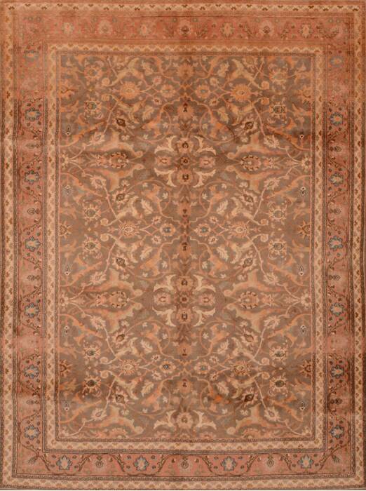 Hereke Green Hand Knotted 64 X 710  Area Rug 100-109122 Image 0