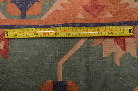 Kilim Green Hand Woven 90 X 117  Area Rug 100-109131 Image 14