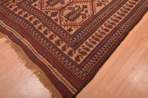 Kilim Brown Hand Knotted 55 X 84  Area Rug 100-109136 Image 7