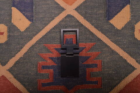 Kilim Red Flat Woven 89 X 110  Area Rug 100-109138 Image 15