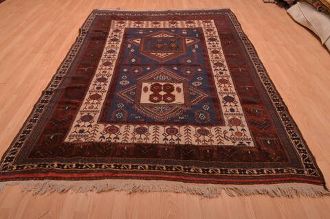 Kilim Brown Hand Knotted 64 X 91  Area Rug 100-109142 Image 1