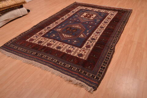 Kilim Brown Hand Knotted 64 X 91  Area Rug 100-109142 Image 4