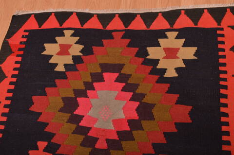Kilim Red Runner Hand Woven 42 X 106  Area Rug 100-109150 Image 13
