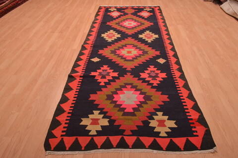 Kilim Red Runner Hand Woven 42 X 106  Area Rug 100-109150 Image 1