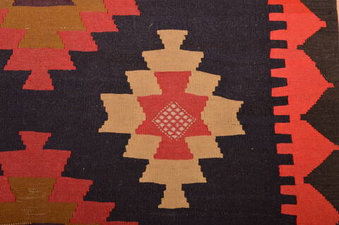 Kilim Red Runner Hand Woven 42 X 106  Area Rug 100-109150 Image 8