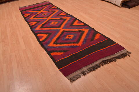 Kilim Red Runner Hand Woven 36 X 1011  Area Rug 100-109151 Image 10