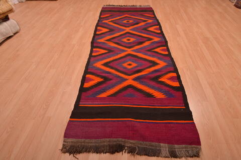 Kilim Red Runner Hand Woven 36 X 1011  Area Rug 100-109151 Image 11