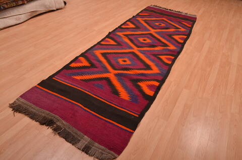 Kilim Red Runner Hand Woven 36 X 1011  Area Rug 100-109151 Image 13