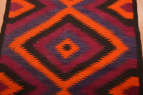 Kilim Red Runner Hand Woven 36 X 1011  Area Rug 100-109151 Image 4