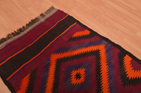 Kilim Red Runner Hand Woven 36 X 1011  Area Rug 100-109151 Image 5