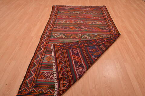 Kilim Brown Runner Hand Knotted 44 X 91  Area Rug 100-109152 Image 13