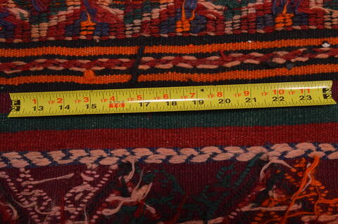 Kilim Brown Runner Hand Knotted 44 X 91  Area Rug 100-109152 Image 14