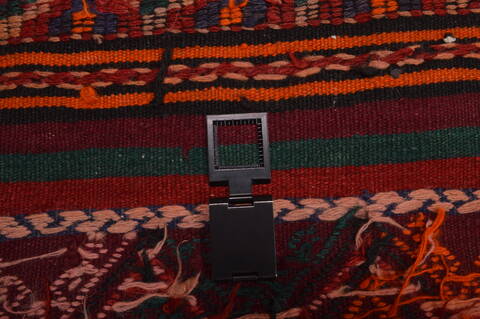 Kilim Brown Runner Hand Knotted 44 X 91  Area Rug 100-109152 Image 15