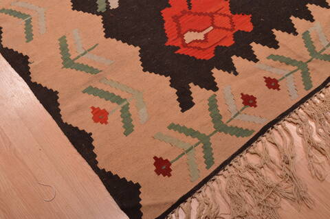 Kilim Black Flat Woven 80 X 124  Area Rug 100-109160 Image 13