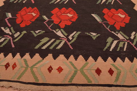 Kilim Black Flat Woven 80 X 124  Area Rug 100-109160 Image 9