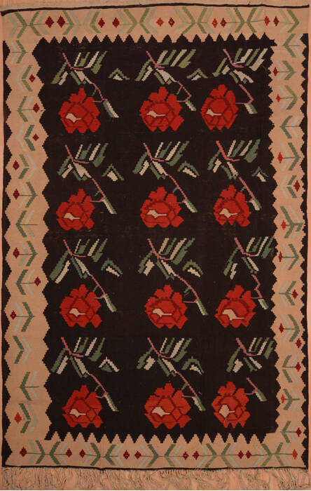 Kilim Black Flat Woven 80 X 124  Area Rug 100-109160 Image 0