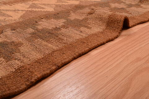 Kilim Brown Hand Knotted 64 X 89  Area Rug 100-109161 Image 11