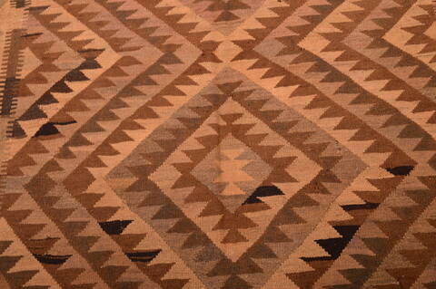 Kilim Brown Hand Knotted 64 X 89  Area Rug 100-109161 Image 9