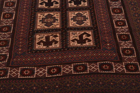 Kilim Brown Flat Woven 511 X 95  Area Rug 100-109166 Image 11