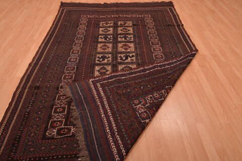 Kilim Brown Flat Woven 511 X 95  Area Rug 100-109166 Image 15