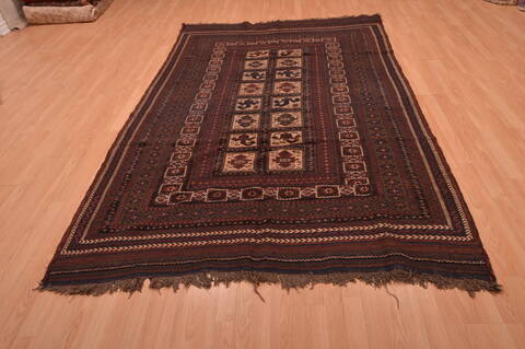 Kilim Brown Flat Woven 511 X 95  Area Rug 100-109166 Image 4