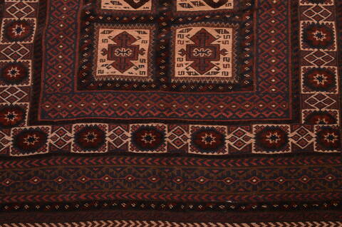 Kilim Brown Flat Woven 511 X 95  Area Rug 100-109166 Image 9