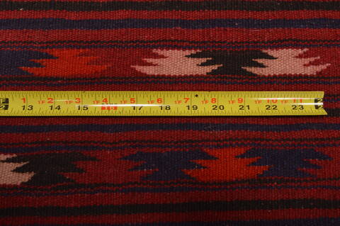 Kilim Red Hand Knotted 49 X 92  Area Rug 100-109170 Image 15