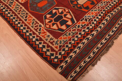 Kilim Brown Hand Knotted 50 X 82  Area Rug 100-109172 Image 11