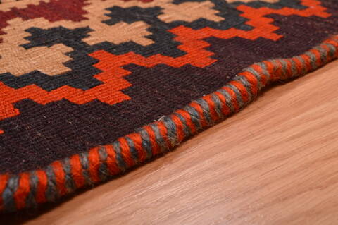 Kilim Brown Hand Knotted 50 X 82  Area Rug 100-109172 Image 13