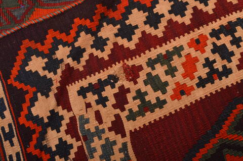 Kilim Brown Hand Knotted 50 X 82  Area Rug 100-109172 Image 15