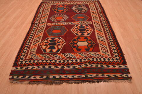 Kilim Brown Hand Knotted 50 X 82  Area Rug 100-109172 Image 1