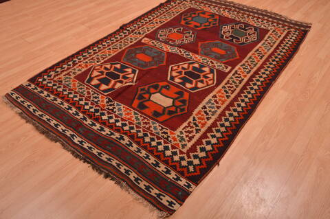 Kilim Brown Hand Knotted 50 X 82  Area Rug 100-109172 Image 2