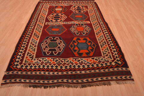 Kilim Brown Hand Knotted 50 X 82  Area Rug 100-109172 Image 4