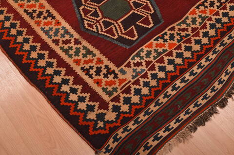 Kilim Brown Hand Knotted 50 X 82  Area Rug 100-109172 Image 7