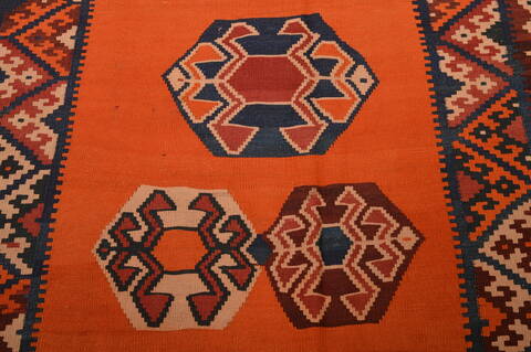 Kilim Brown Flat Woven 411 X 84  Area Rug 100-109174 Image 10