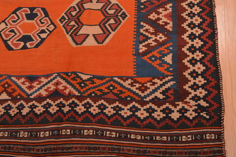 Kilim Brown Flat Woven 411 X 84  Area Rug 100-109174 Image 8