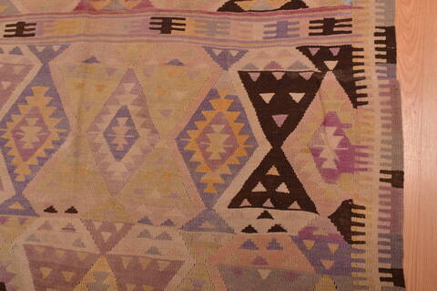 Kilim Beige Flat Woven 411 X 711  Area Rug 100-109175 Image 11