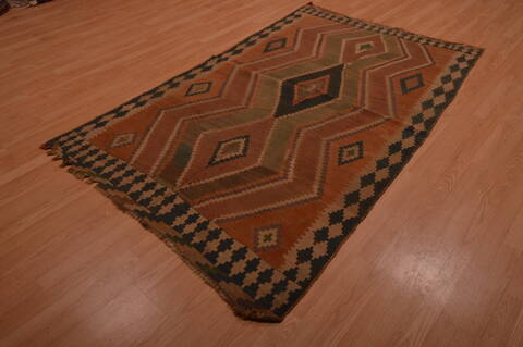Kilim Brown Flat Woven 48 X 79  Area Rug 100-109179 Image 2
