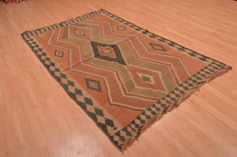 Kilim Brown Flat Woven 48 X 79  Area Rug 100-109179 Image 3