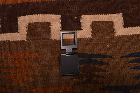Kilim Brown Flat Woven 41 X 84  Area Rug 100-109180 Image 14