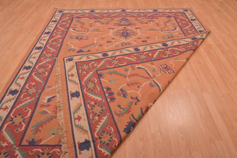 Kilim Red Flat Woven 710 X 99  Area Rug 100-109182 Image 14