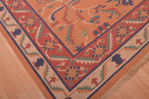 Kilim Red Flat Woven 710 X 99  Area Rug 100-109182 Image 1