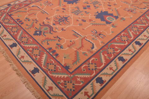 Kilim Red Flat Woven 710 X 99  Area Rug 100-109182 Image 5