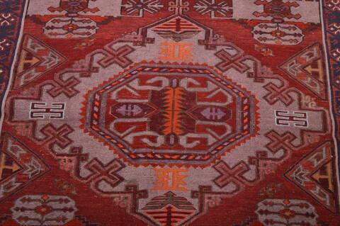 Kilim Red Hand Knotted 611 X 111  Area Rug 100-109186 Image 11