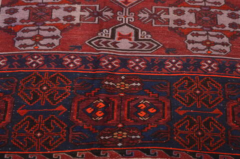 Kilim Red Hand Knotted 611 X 111  Area Rug 100-109186 Image 8