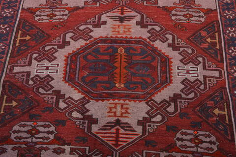 Kilim Red Hand Knotted 611 X 111  Area Rug 100-109186 Image 9